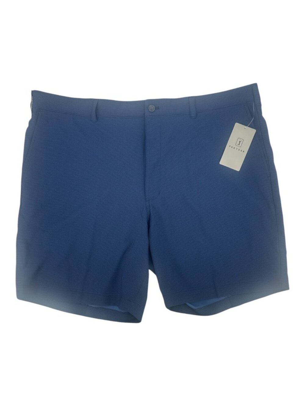 PGA TOUR Men’s Golf Shorts 40 Blue Micro Active Waistband Sports Athletic Preppy